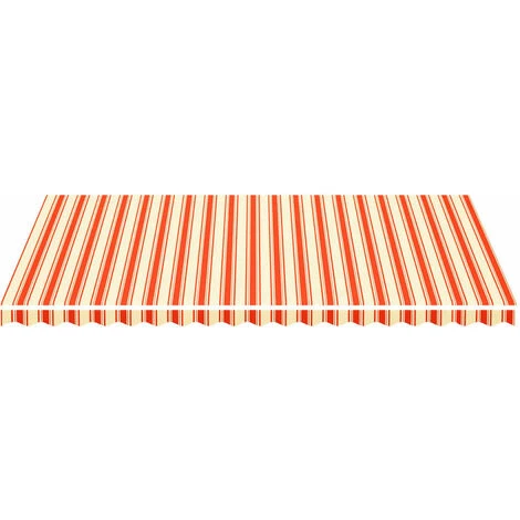 INLIFE Tissu De Remplacement Pour Auvent Jaune Et Orange 5x3 M 5 INLIFE Tissu De Remplacement Pour Auvent Jaune Et Orange 5x3 M – Image 3