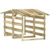 INLIFE Pergolas Avec Toits 2 Pcs 100x90x100 Cm Bois De Pin Imprégné -Pergola Soldes 55640623 1