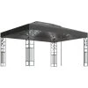 INLIFE Tonnelle Avec Double Toit Et Lumières LED 3x4 M Anthracite 2 INLIFE Tonnelle Avec Double Toit Et Lumières LED 3x4 M Anthracite -Pergola Soldes 55641535 1