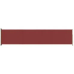INLIFE Auvent Latéral Rétractable De Patio 117x500 Cm Rouge -Pergola Soldes 55641918 2