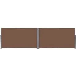 INLIFE Auvent Latéral Rétractable 160 X 600 Cm Marron -Pergola Soldes 55642183 2