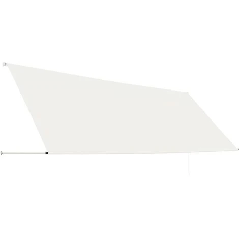 INLIFE Auvent Rétractable 400x150 Cm Crème 6 INLIFE Auvent Rétractable 400x150 Cm Crème – Image 4