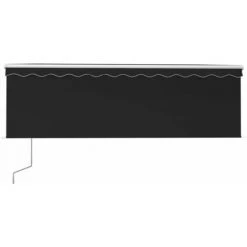 INLIFE Auvent Automatique Rétractable Avec Store 4,5x3 M Anthracite -Pergola Soldes 55642506 4