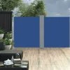 INLIFE Auvent Latéral Rétractable Bleu 140 X 600 Cm -Pergola Soldes 55643090 1