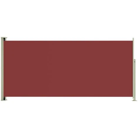 INLIFE Auvent Latéral Rétractable De Patio 140x300 Cm Rouge 4 INLIFE Auvent Latéral Rétractable De Patio 140x300 Cm Rouge – Image 2