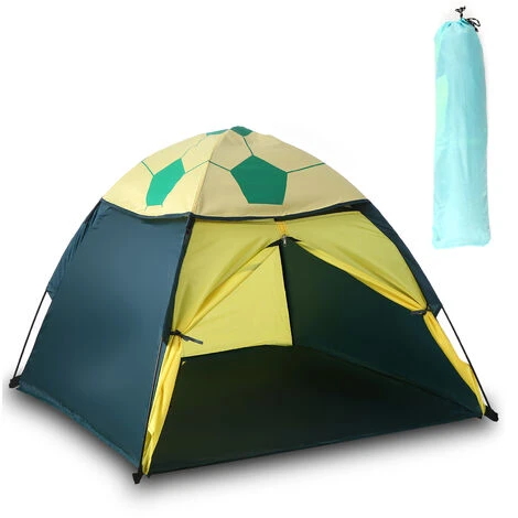 SUPERSELLER Tente De Réception Et Barnum Tente Playhouse Pour Enfants Tente De Jeu Amusante Pour Garçons Et Filles Tente De Football Tente De Plage Extérieure Protection UV Abri Solaire Pliant Petite Chambre Pour Camping Plage Arrière-cour - Bleu Jaune 4 SUPERSELLER Tente De Réception Et Barnum Tente Playhouse Pour Enfants Tente De Jeu Amusante Pour Garçons Et Filles Tente De Football Tente De Plage Extérieure Protection UV Abri Solaire Pliant Petite Chambre Pour Camping Plage Arrière-cour - Bleu Jaune – Image 2