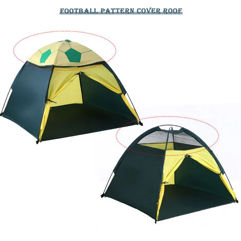 SUPERSELLER Tente De Réception Et Barnum Tente Playhouse Pour Enfants Tente De Jeu Amusante Pour Garçons Et Filles Tente De Football Tente De Plage Extérieure Protection UV Abri Solaire Pliant Petite Chambre Pour Camping Plage Arrière-cour - Bleu Jaune 5 SUPERSELLER Tente De Réception Et Barnum Tente Playhouse Pour Enfants Tente De Jeu Amusante Pour Garçons Et Filles Tente De Football Tente De Plage Extérieure Protection UV Abri Solaire Pliant Petite Chambre Pour Camping Plage Arrière-cour - Bleu Jaune – Image 3