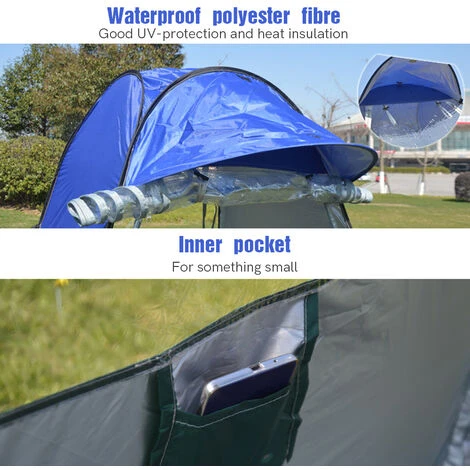 SUPERSELLER Tente De Réception Et Barnum Tente De Camping En Plein Air Tente De Pêche Pop-up Tente De Protection UV Abri De Pluie Instantané Automatique Pour Camping En Plein Air Vélo Randonnée Plage Avec Sac De Transport - Bleu - S 6 SUPERSELLER Tente De Réception Et Barnum Tente De Camping En Plein Air Tente De Pêche Pop-up Tente De Protection UV Abri De Pluie Instantané Automatique Pour Camping En Plein Air Vélo Randonnée Plage Avec Sac De Transport - Bleu - S – Image 4