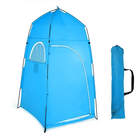 SUPERSELLER Tente De Réception Et Barnum Portable Extérieur Douche Bain Vestiaire Cabine D'essayage Tente Abri Camping Plage Intimité Toilette - Bleu 4 SUPERSELLER Tente De Réception Et Barnum Portable Extérieur Douche Bain Vestiaire Cabine D'essayage Tente Abri Camping Plage Intimité Toilette - Bleu – Image 2