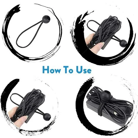 ILOVEMILAN 16 Pcs Tendeur De Bâche Tendeurs à Boule Tendeur élastique Tendeur En Caoutchouc Pour Bannière, Bâche, Pavillon, Tente, Rideaux Harnais D’Extension, Support De Bâchele,noir 7 ILOVEMILAN 16 Pcs Tendeur De Bâche Tendeurs à Boule Tendeur élastique Tendeur En Caoutchouc Pour Bannière, Bâche, Pavillon, Tente, Rideaux Harnais D’Extension, Support De Bâchele,noir – Image 5