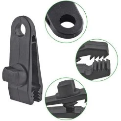 GUAZHUNIFR 10 Sets Clip De Bâche Tente Pince Bâche Auvents Clip Auvents Pince Tendeur Corde Élastique Élastique Pour Bâche Ball Bungee Corde Pour Tentes, Couvertures, Auvents, Bannières, Navigation De Plaisance -Pergola Soldes 55838114 2