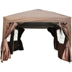 MH Tonnelle Barnum Pop-up STAN Chocolat -Pergola Soldes 55880820 5