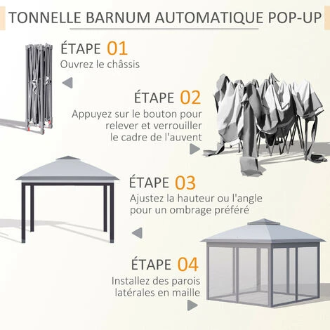 MH Tonnelle Barnum Pop-up ETIENNE Grise 6 MH Tonnelle Barnum Pop-up ETIENNE Grise – Image 4