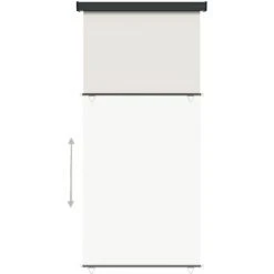 VidaXL Auvent Latéral De Balcon 117x250 Cm Crème - Crème -Pergola Soldes 56081687 4