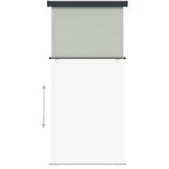 VidaXL Auvent Latéral De Balcon 117x250 Cm Gris - Gris 10 VidaXL Auvent Latéral De Balcon 117x250 Cm Gris - Gris -Pergola Soldes 56081693 4