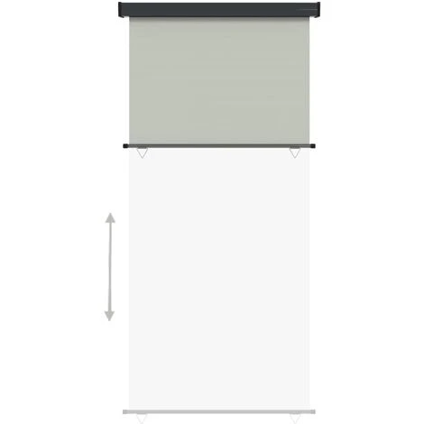 VidaXL Auvent Latéral De Balcon 117x250 Cm Gris - Gris 6 VidaXL Auvent Latéral De Balcon 117x250 Cm Gris - Gris – Image 4