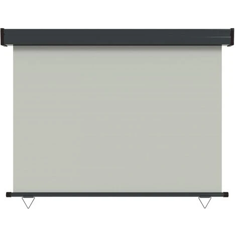 VidaXL Auvent Latéral De Balcon 117x250 Cm Gris - Gris 7 VidaXL Auvent Latéral De Balcon 117x250 Cm Gris - Gris – Image 5