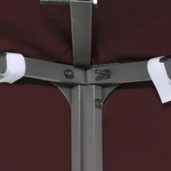 INLIFE Toile Supérieure Double De Belvédère 310 G/m² 3x3 M Bordeaux -Pergola Soldes 56253461 4