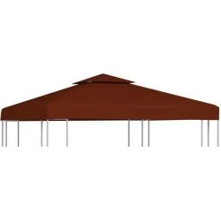 INLIFE Toile Supérieure Double De Belvédère 310 G/m² 3x3 M Terre Cuite 8 INLIFE Toile Supérieure Double De Belvédère 310 G/m² 3x3 M Terre Cuite -Pergola Soldes 56253549 2