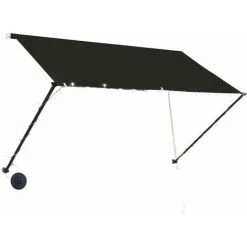 INLIFE Auvent Rétractable Avec LED 250x150 Cm Anthracite 9 INLIFE Auvent Rétractable Avec LED 250x150 Cm Anthracite -Pergola Soldes 56253651 3