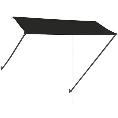 INLIFE Auvent Rétractable Avec LED 300x150 Cm Anthracite 6 INLIFE Auvent Rétractable Avec LED 300x150 Cm Anthracite – Image 4