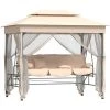 INLIFE Belvédère Convertible En Balancelle Blanc Crème -Pergola Soldes 56254742 1
