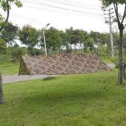 GroupM Tente D'ombre à Baldaquin Carrée Extérieure Camping Pergola D'ombre De Camping Multi-personnes Peinte En Argent（300*400cm） -Pergola Soldes 56290548 2