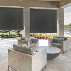 Randaco Auvent Vertical, Store Vertical Résistant Aux UV, Protection Contre Le Vent Et Brise-vue, Anthracite - Anthracite,140 X 240 Cm - Anthracite -Pergola Soldes 56394140 5