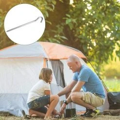 DENUOTOP Piquet De Fixation 20 Pièces Piquets De Tente En Piquets De Fixation Sol Crochet Pour Tente De Camping Jardinage Acier Galvanisé Sardine Tente Argenté 10 DENUOTOP Piquet De Fixation 20 Pièces Piquets De Tente En Piquets De Fixation Sol Crochet Pour Tente De Camping Jardinage Acier Galvanisé Sardine Tente Argenté -Pergola Soldes 56525223 4