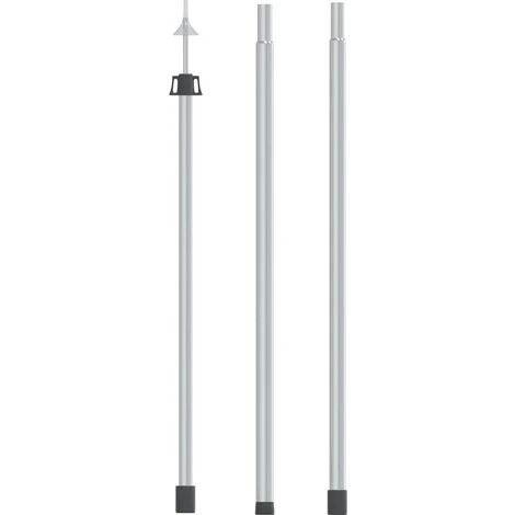 Topdeal Mât De Bâche Télescopique Avec Longueur De 102-260 Cm Aluminium FF315218_FR 3 Topdeal Mât De Bâche Télescopique Avec Longueur De 102-260 Cm Aluminium FF315218_FR