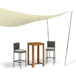 Topdeal Mâts De Parasol 2 Pcs 200 Cm Acier Galvanisé FF315221_FR -Pergola Soldes 56578445 2