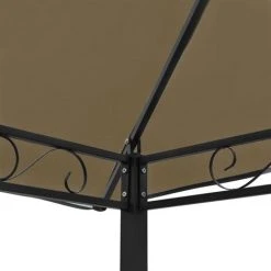 Topdeal Pavillon De Jardin Et Table Et Bancs 2,5x1,5x2,4m Taupe 180g/m² FF312222_FR 10 Topdeal Pavillon De Jardin Et Table Et Bancs 2,5x1,5x2,4m Taupe 180g/m² FF312222_FR -Pergola Soldes 56578726 4