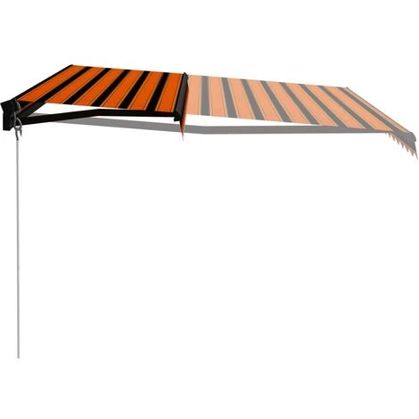 Topdeal Auvent Manuel Rétractable Avec LED 450x300 Cm Orange Et Marron FF3055231_FR 6 Topdeal Auvent Manuel Rétractable Avec LED 450x300 Cm Orange Et Marron FF3055231_FR – Image 4
