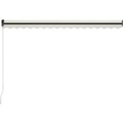 Topdeal Auvent Manuel Rétractable Avec LED 400x300 Cm Crème FF3055228_FR 11 Topdeal Auvent Manuel Rétractable Avec LED 400x300 Cm Crème FF3055228_FR -Pergola Soldes 56578784 5