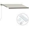 Topdeal Auvent Rétractable Automatique 400x300 Cm Crème FF3055264_FR 1 Topdeal Auvent Rétractable Automatique 400x300 Cm Crème FF3055264_FR -Pergola Soldes 56578795 1
