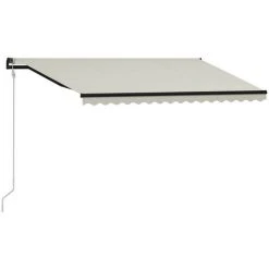 Topdeal Auvent Rétractable Automatique 400x300 Cm Crème FF3055264_FR 8 Topdeal Auvent Rétractable Automatique 400x300 Cm Crème FF3055264_FR -Pergola Soldes 56578795 2