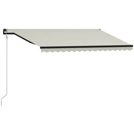 Topdeal Auvent Rétractable Automatique 400x300 Cm Crème FF3055264_FR 4 Topdeal Auvent Rétractable Automatique 400x300 Cm Crème FF3055264_FR – Image 2