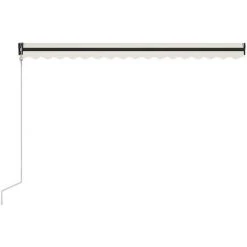 Topdeal Auvent Rétractable Automatique 400x300 Cm Crème FF3055264_FR 11 Topdeal Auvent Rétractable Automatique 400x300 Cm Crème FF3055264_FR -Pergola Soldes 56578795 5
