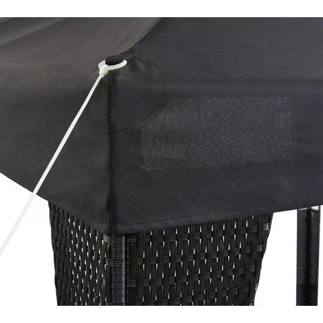 BEAU RIVAGE Tonnelle De Jardin LILAS Coloris Noir - Noir 6 BEAU RIVAGE Tonnelle De Jardin LILAS Coloris Noir - Noir – Image 4