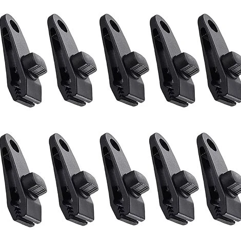 AIDUCHO Clips Bâche 10 Pèces Tente Clips Auvents Pince Clip Auvents Pour Camping Canopy Clamp Clips De Bâche Auvents Pour Activités De Plein Air Noir 2 AIDUCHO Clips Bâche 10 Pèces Tente Clips Auvents Pince Clip Auvents Pour Camping Canopy Clamp Clips De Bâche Auvents Pour Activités De Plein Air Noir