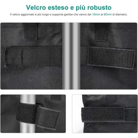 REGALI Jeu De 4 Poids Pour Gazebo, Paquet De Sable Gazebo, Lourd 600D De Qualité Industrielle, Pour Jambes De Gazebo, Sacs De Sable Pour Tout Gazebo Pop-up, Tente, Auvent, Parasol 5 REGALI Jeu De 4 Poids Pour Gazebo, Paquet De Sable Gazebo, Lourd 600D De Qualité Industrielle, Pour Jambes De Gazebo, Sacs De Sable Pour Tout Gazebo Pop-up, Tente, Auvent, Parasol â Image 3
