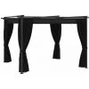 NOVA Gazebo Avec Des Rideaux De 3x3 Cm En Acier Et En Tissu Résistant Diverses Couleurs Tonnelle Avec Rideaux 3x3 M Anthracite Acier Couleur : ANTHRACITE -Pergola Soldes 57093881 1