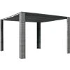 NOVA Gazebo Extérieur Avec Toit Dans Le Polyrattan Gris Et Diverses Crème Tonnelle Et Toit Résine Tressée 300x300x200cm Gris / Anthracite Taille : 300x300x200 Cm -Pergola Soldes 57095599 1