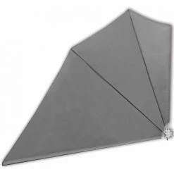 NOVA Rideau Latéral Pour Les Parasols De Balcon Pliant De Taille De Taille Auvent Latéral Pliable De Balcon Gris 160 X 240 Cm Taille : 160x240 Cm -Pergola Soldes 57096104 3