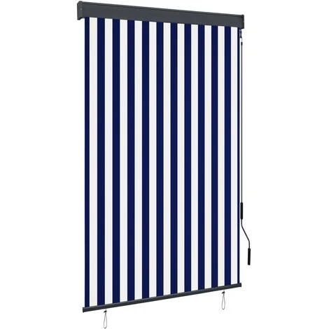 NOVA Rouleau Extérieur Aveugle 120 X 250 Cm Avec Manivelle De Tissu De Différentes Couleurs Store Roulant D'extérieur 120x250 Cm Bleu Et Blanc Couleur : Bleu Et Blanc 3 NOVA Rouleau Extérieur Aveugle 120 X 250 Cm Avec Manivelle De Tissu De Différentes Couleurs Store Roulant D'extérieur 120x250 Cm Bleu Et Blanc Couleur : Bleu Et Blanc
