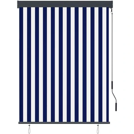 NOVA Rouleau Extérieur Aveugle 120 X 250 Cm Avec Manivelle De Tissu De Différentes Couleurs Store Roulant D'extérieur 120x250 Cm Bleu Et Blanc Couleur : Bleu Et Blanc 5 NOVA Rouleau Extérieur Aveugle 120 X 250 Cm Avec Manivelle De Tissu De Différentes Couleurs Store Roulant D'extérieur 120x250 Cm Bleu Et Blanc Couleur : Bleu Et Blanc – Image 3