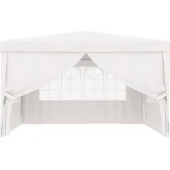 NOVA Gazebo De Jardin Professionnel Avec Murs 4x4 M 90 G / M² Diverses Couleurs Tente De Réception Avec Parois Latérales 4x4 M Blanc 90 G/m² Couleur : BLANCHE 10 NOVA Gazebo De Jardin Professionnel Avec Murs 4x4 M 90 G / M² Diverses Couleurs Tente De Réception Avec Parois Latérales 4x4 M Blanc 90 G/m² Couleur : BLANCHE -Pergola Soldes 57098152 4