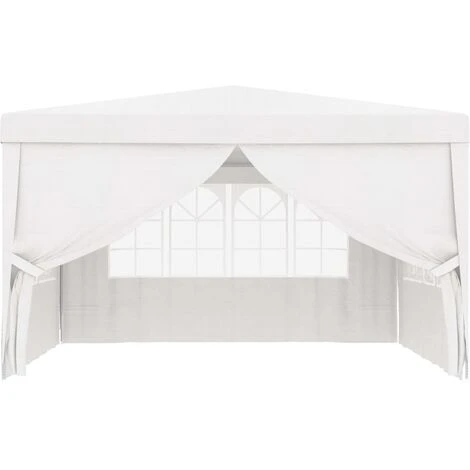 NOVA Gazebo De Jardin Professionnel Avec Murs 4x4 M 90 G / M² Diverses Couleurs Tente De Réception Avec Parois Latérales 4x4 M Blanc 90 G/m² Couleur : BLANCHE 6 NOVA Gazebo De Jardin Professionnel Avec Murs 4x4 M 90 G / M² Diverses Couleurs Tente De Réception Avec Parois Latérales 4x4 M Blanc 90 G/m² Couleur : BLANCHE – Image 4