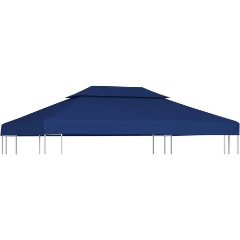 NOVA Couverture Supérieure Pour Gazébo à 2 Plats à 210g / M²4x3m Diverses Couleurs Toile Supérieure De Belvédère 2 Niveaux 310 G/m² 4x3 M Bleu Couleur : Bleu 3 NOVA Couverture Supérieure Pour Gazébo à 2 Plats à 210g / M²4x3m Diverses Couleurs Toile Supérieure De Belvédère 2 Niveaux 310 G/m² 4x3 M Bleu Couleur : Bleu