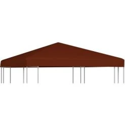 NOVA Couverture Supérieure Pour Gazebo 310 G / M² 3x3m Diverses Couleurs Toile Supérieure De Gazebo 310 G/m² 3x3 M Terre Cuite Couleur : Terre Cuite